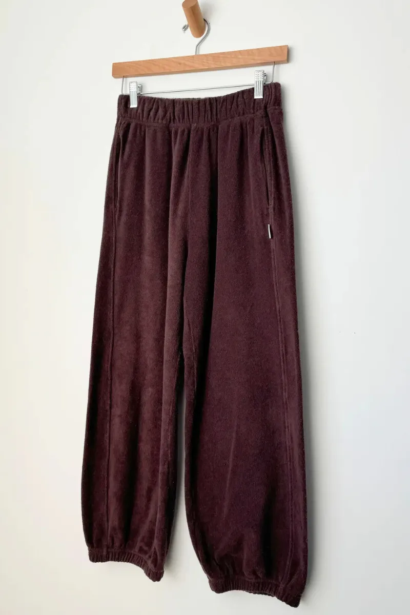 Cotton Terry Daisy Balloon Pants