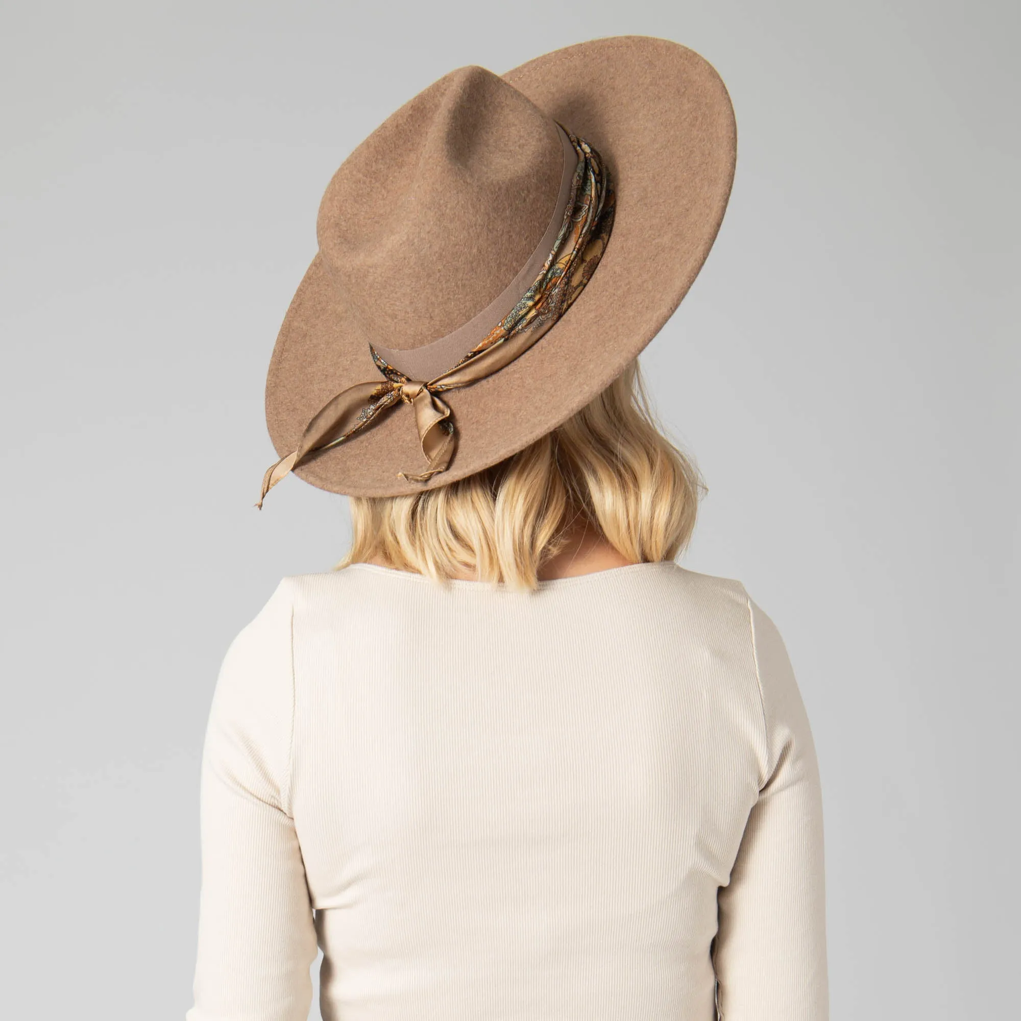Cover Band Wool Felt Fedora