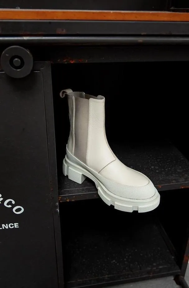 Cow Leather Chelsea Boots