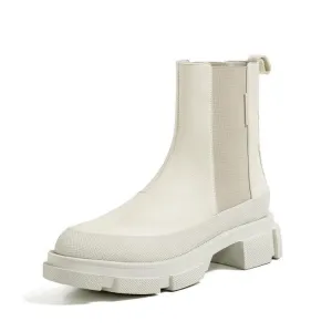 Cow Leather Chelsea Boots