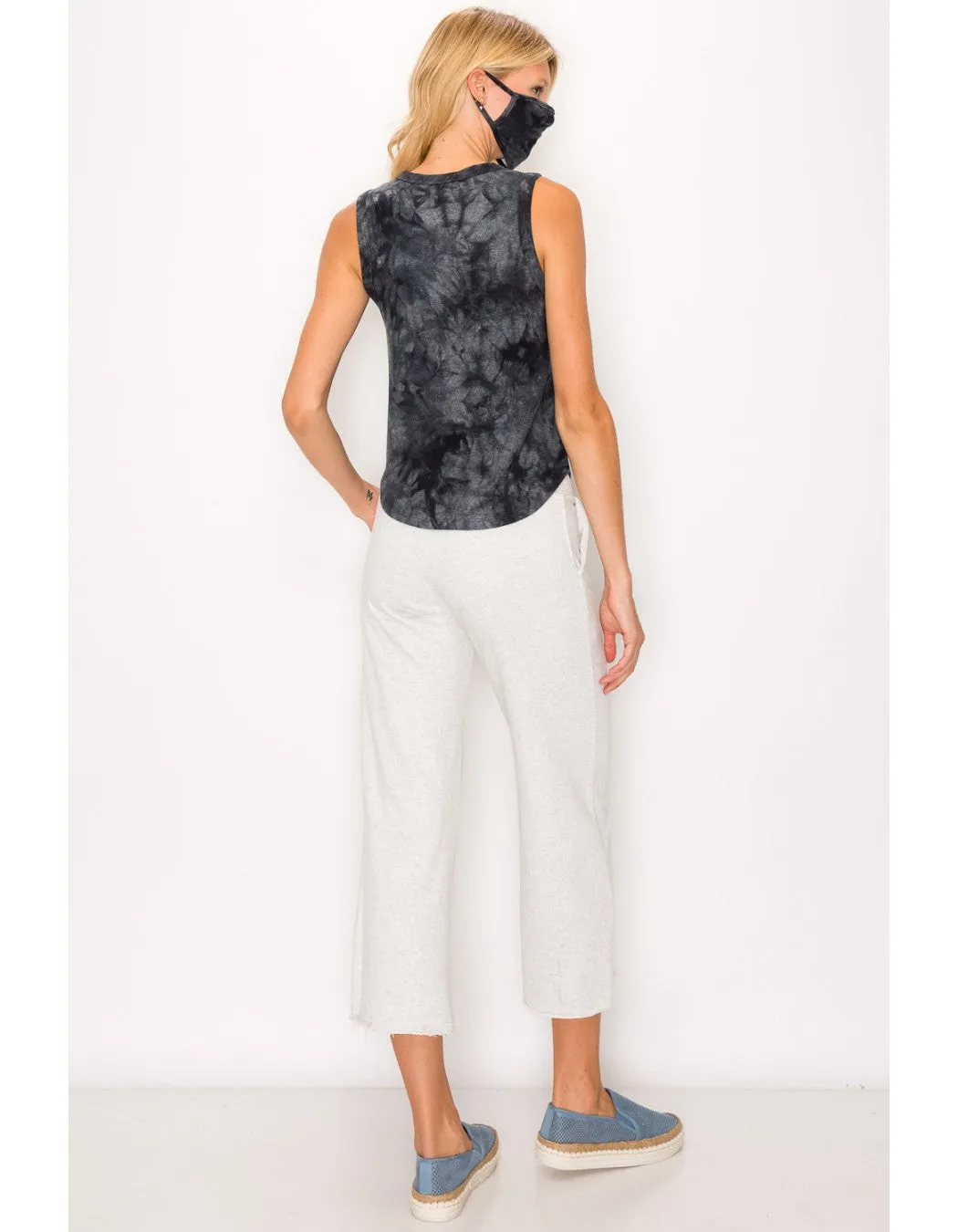 Cozy Tie Dye Tank Slate
