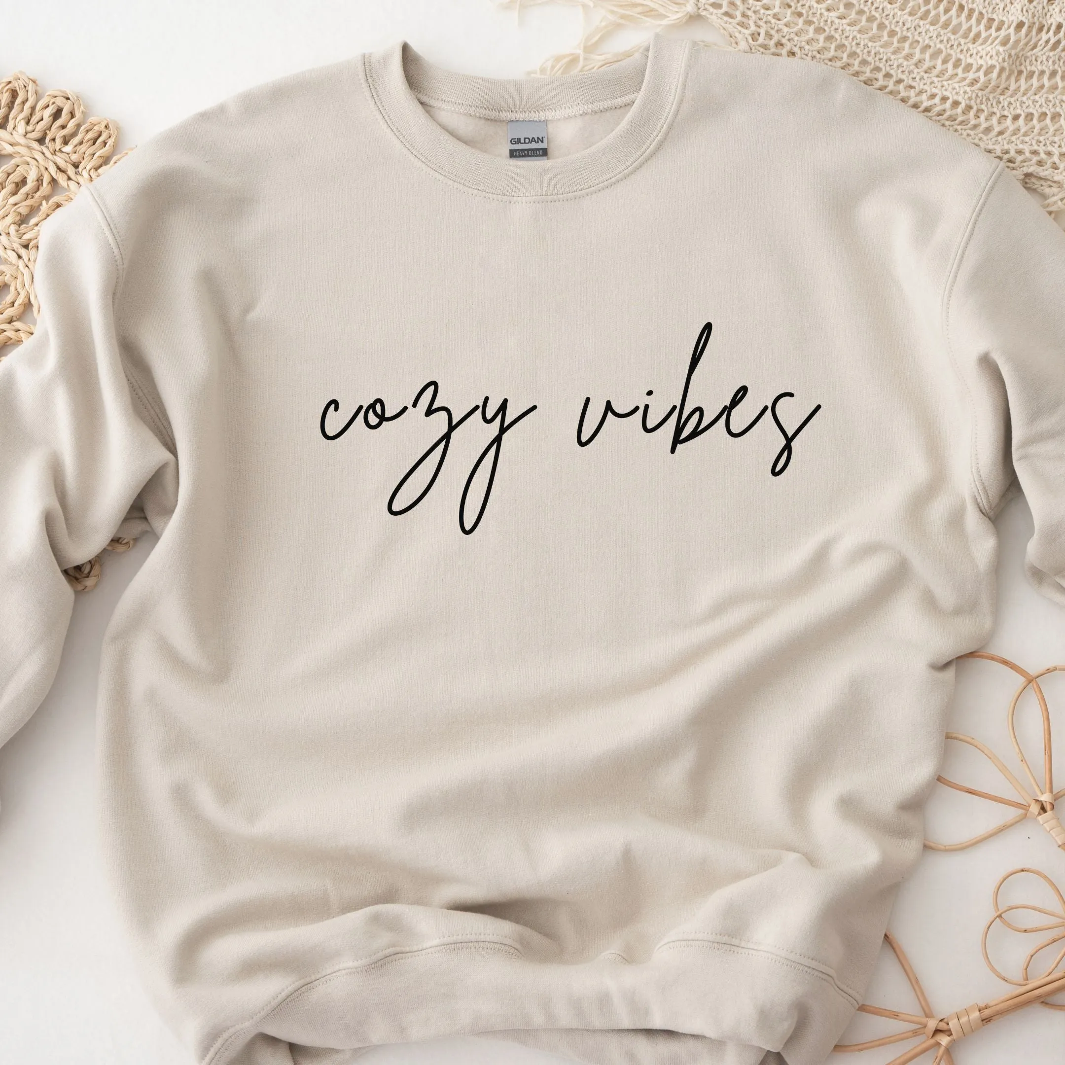 Cozy Vibes- COZY Crewneck Pullover