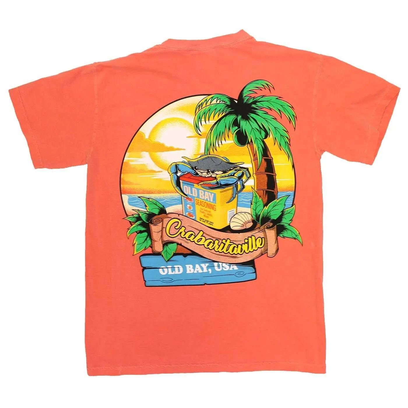Crabaritaville - OLD BAY, USA (Bright Salmon) / Shirt