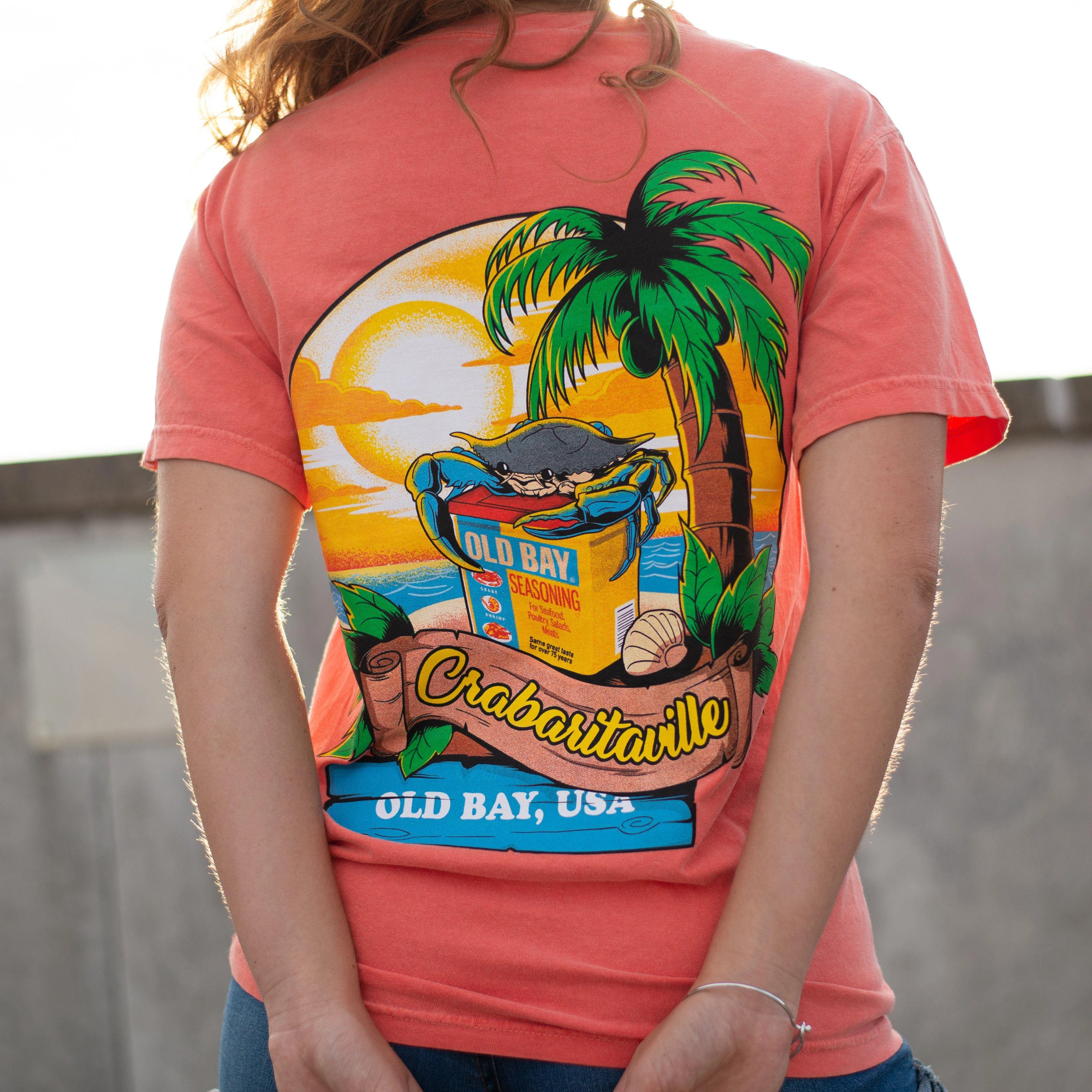 Crabaritaville - OLD BAY, USA (Bright Salmon) / Shirt
