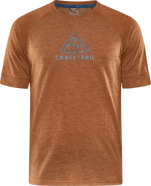Craft Men&#x27;s Advance Trail Wool Short Sleeve Tee  Roots/Melange | Buy Craft Men&#x27;s Advance Trail Wool Short Sleeve Tee  Roots/Melange here | Outnorth