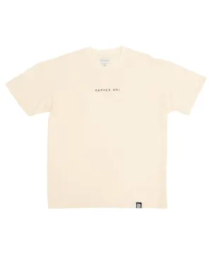 Cream Essential Drop Shoulder Tee