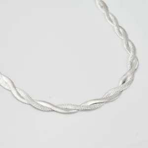 Creations Intertwined Herringbone Necklace