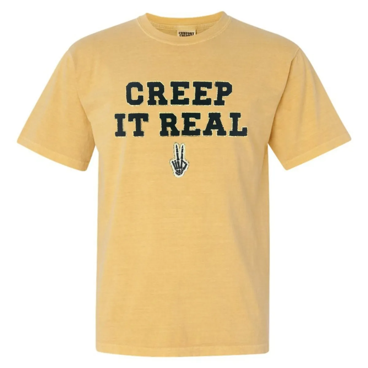 'Creep It Real' Letter Patch T-Shirt
