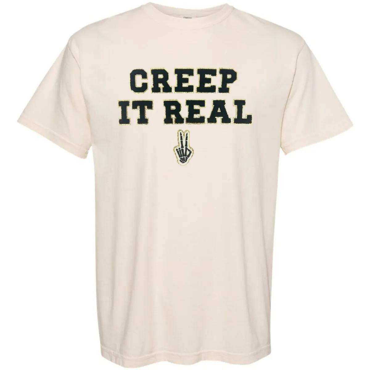 'Creep It Real' Letter Patch T-Shirt