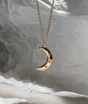 Crescent Moon & Stars necklace
