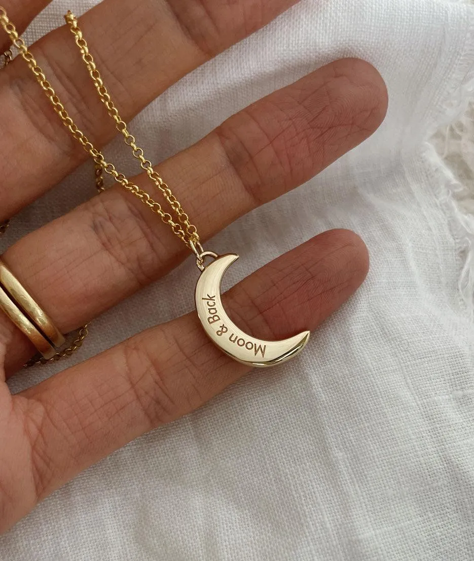 Crescent Moon & Stars necklace