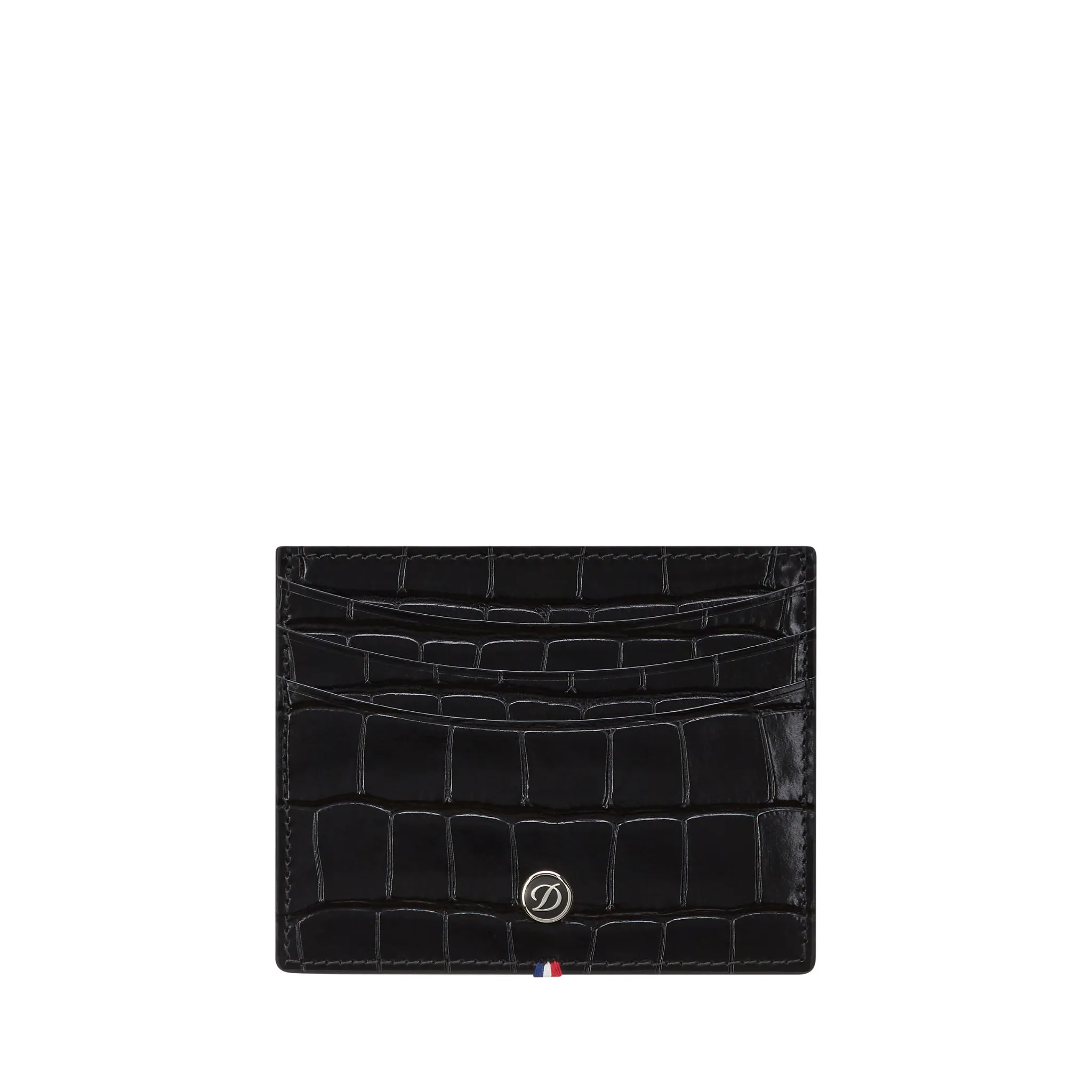 Croco Dandy black credit card holder