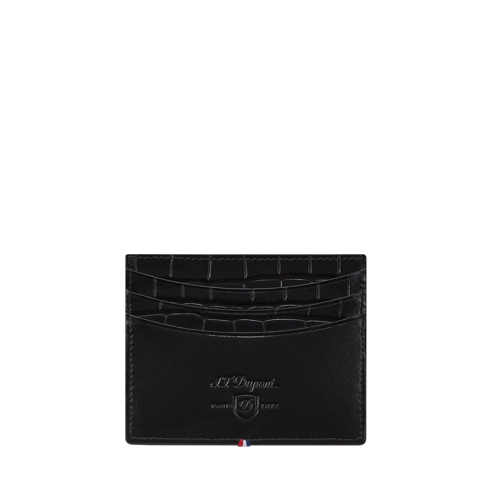 Croco Dandy black credit card holder