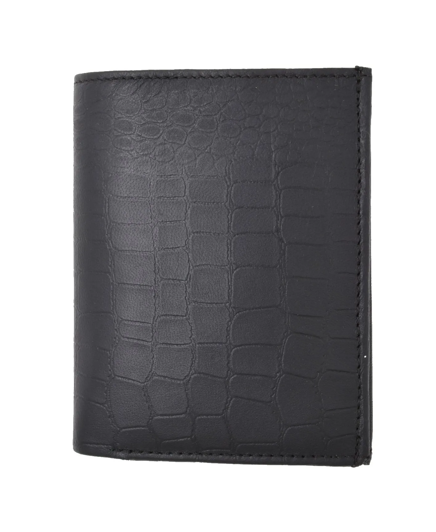 Crocodile Pattern RFID Blocking Premium Leather European Style Bifold Trifold Wallet with ID Window RFIDP518CR (C)
