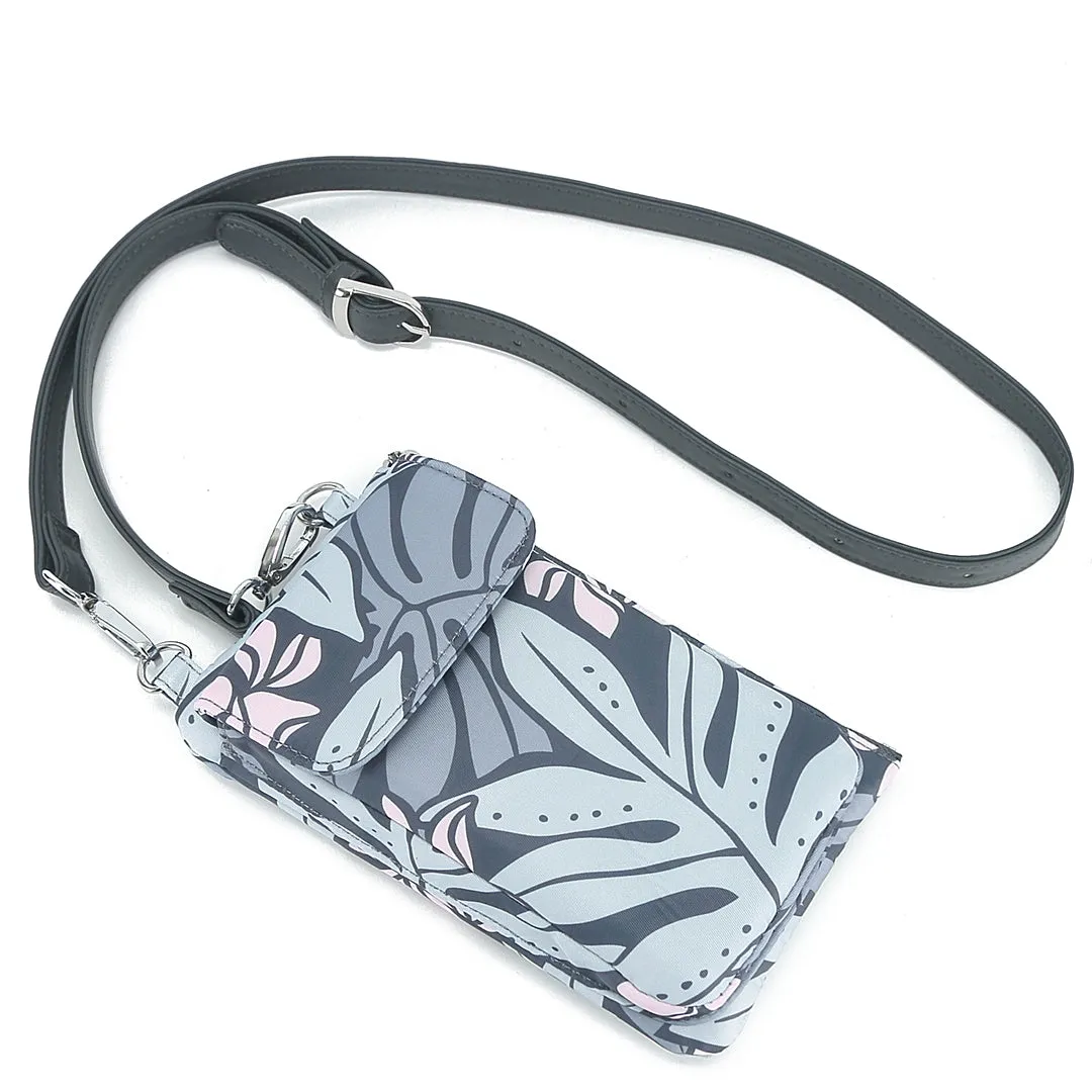 Crossbody Phone Wallet Anna Ke'olu Lauae Grey
