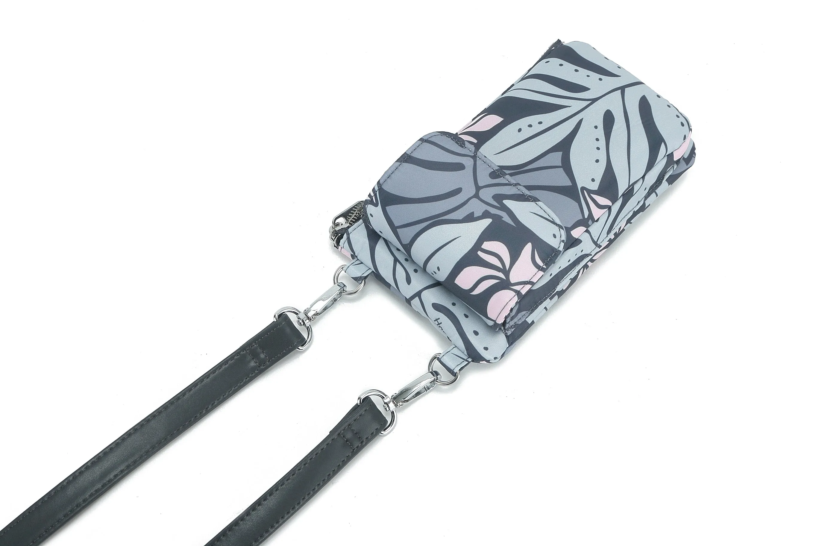 Crossbody Phone Wallet Anna Ke'olu Lauae Grey