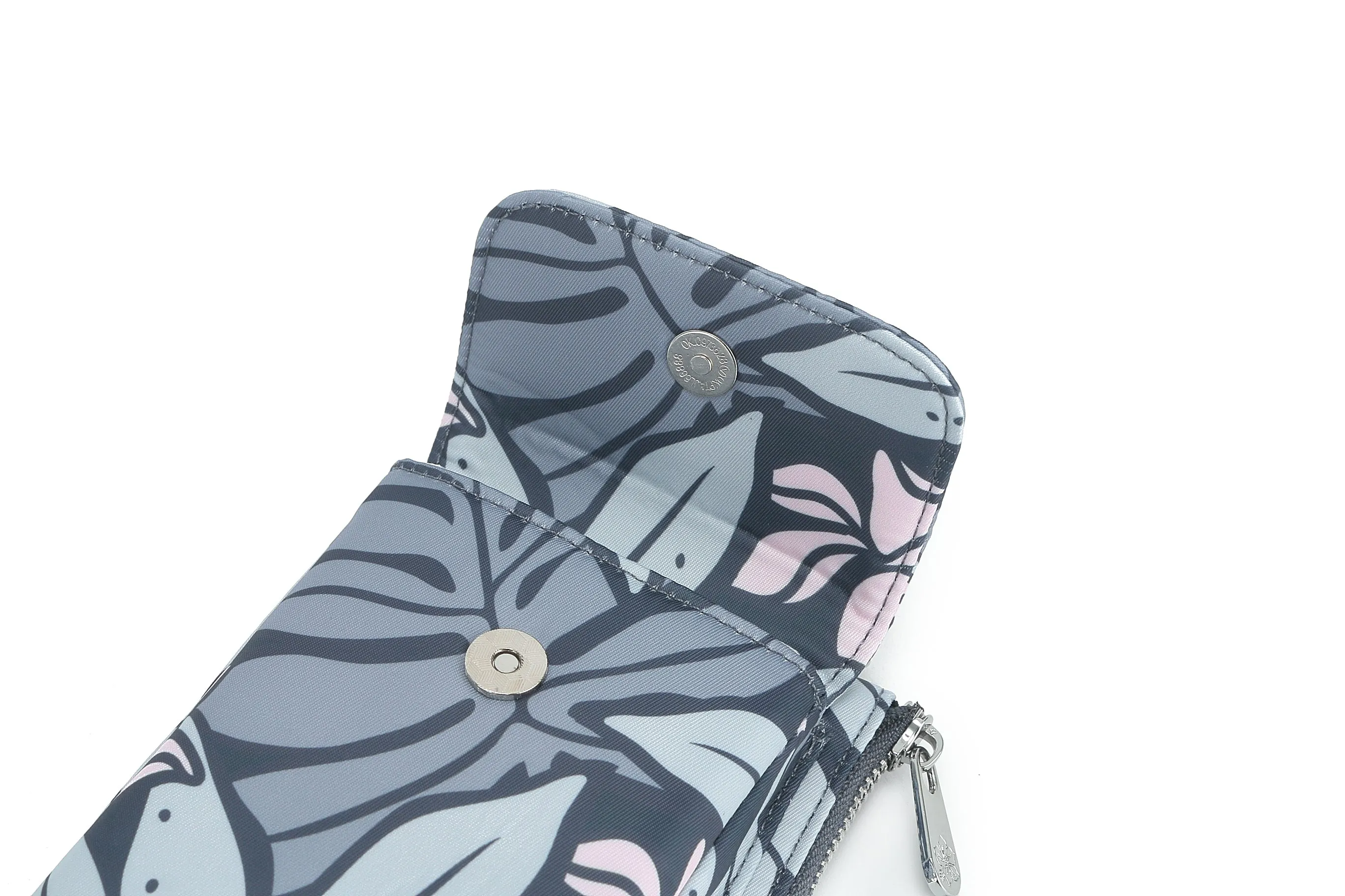 Crossbody Phone Wallet Anna Ke'olu Lauae Grey