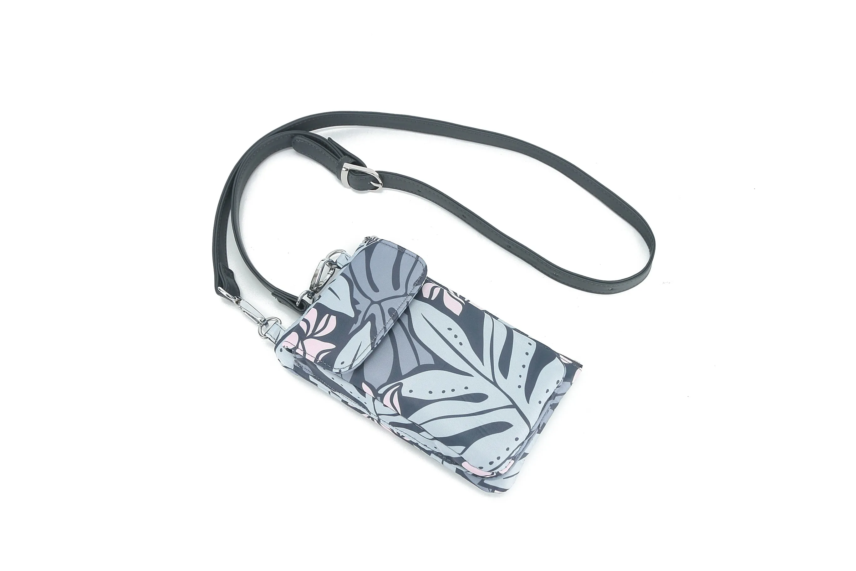 Crossbody Phone Wallet Anna Ke'olu Lauae Grey