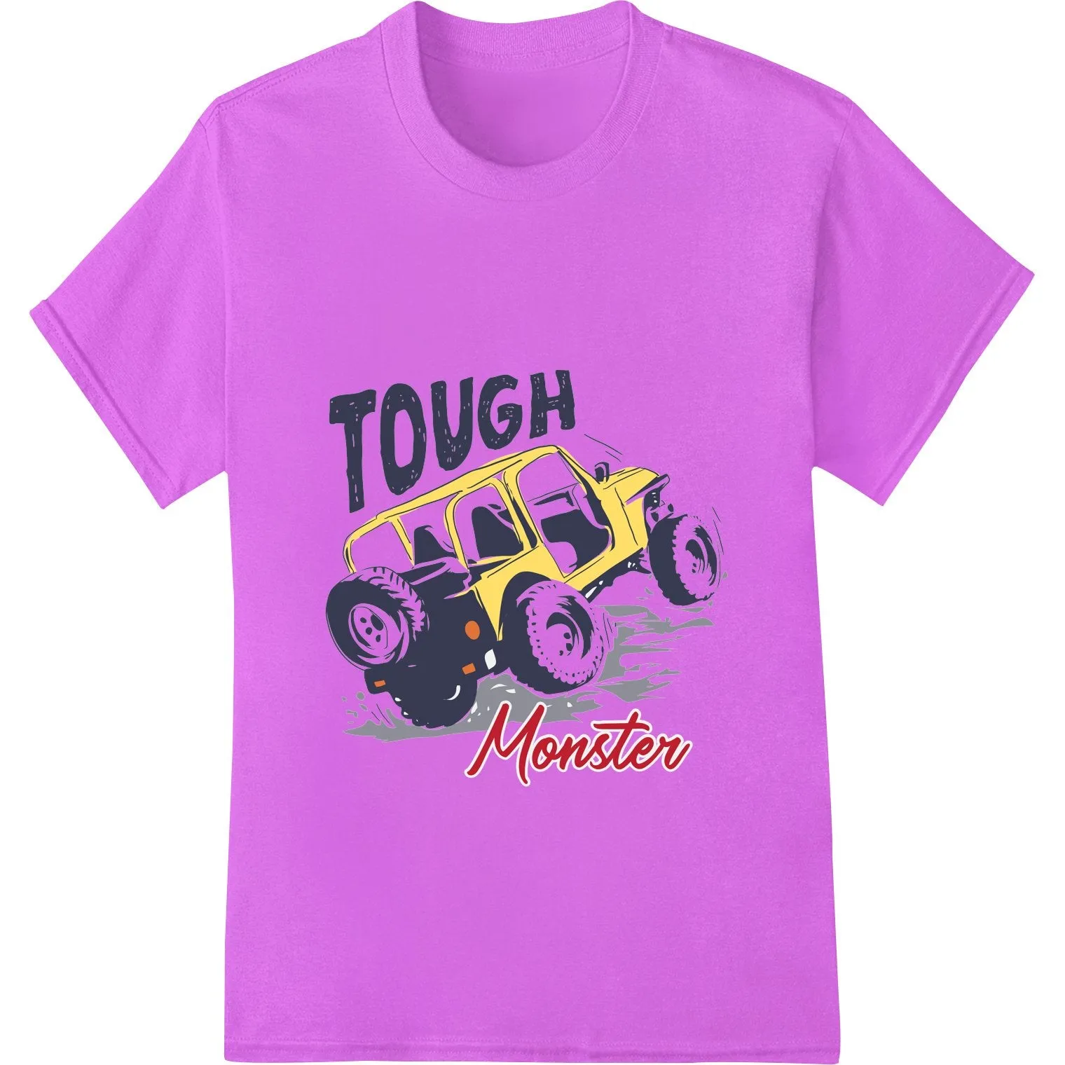 Crush It in Style: Tough Monster Truck DTF Print