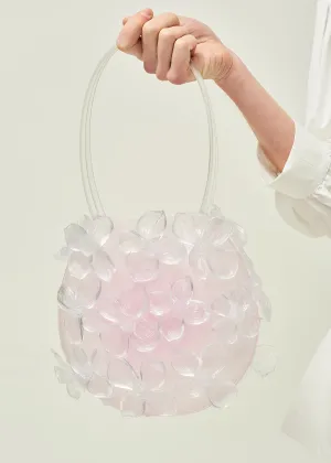 CRYSTAL GRADIENT FLORAL HANDBAG
