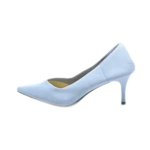 Cuccoo Mid-Heel Shoes Fabric Blue Colour For Women