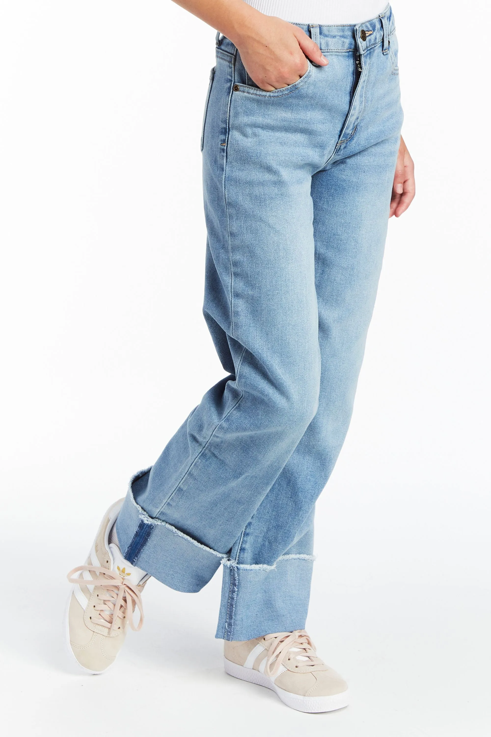 Cuffed Wide Straight