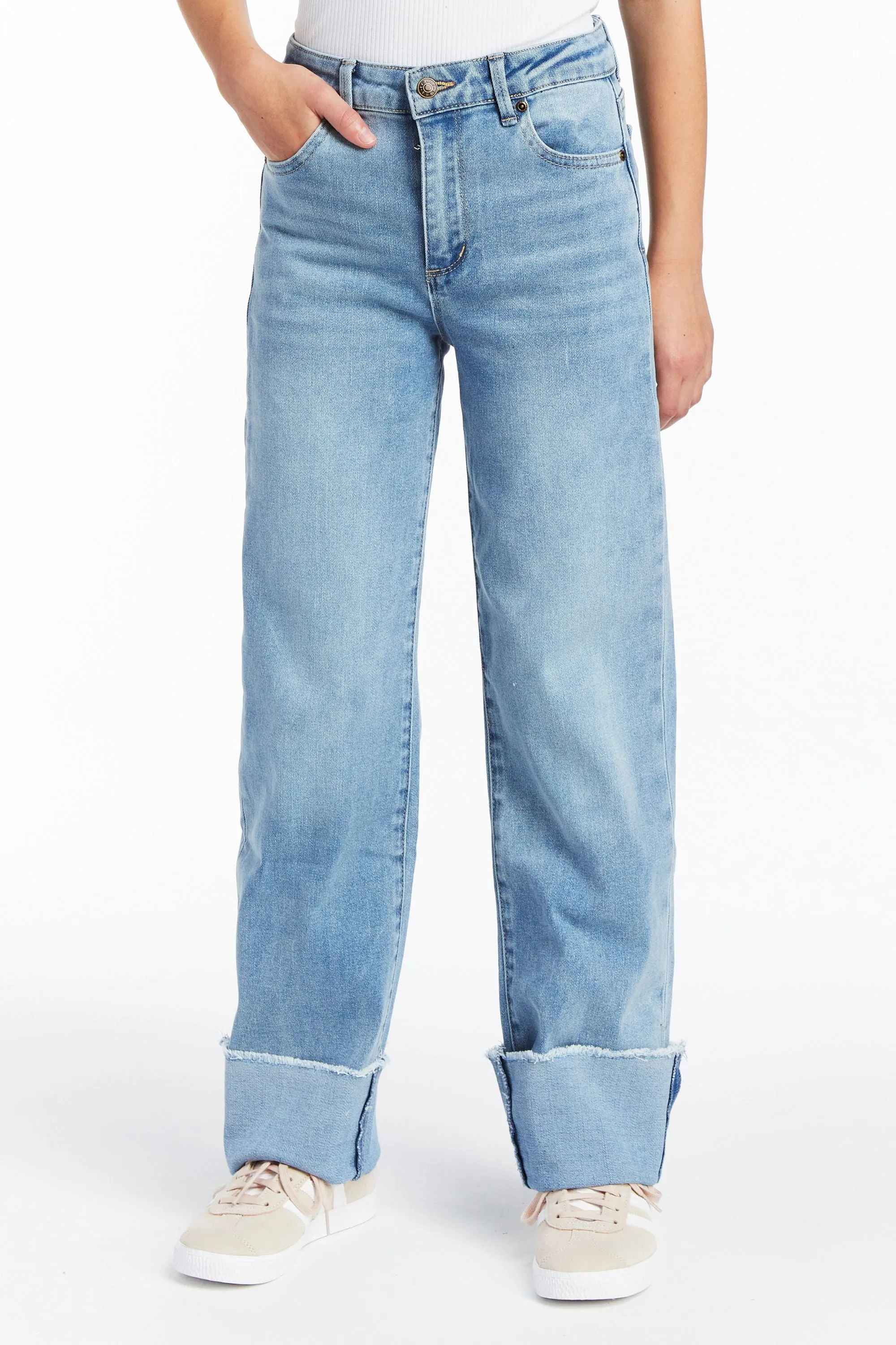 Cuffed Wide Straight