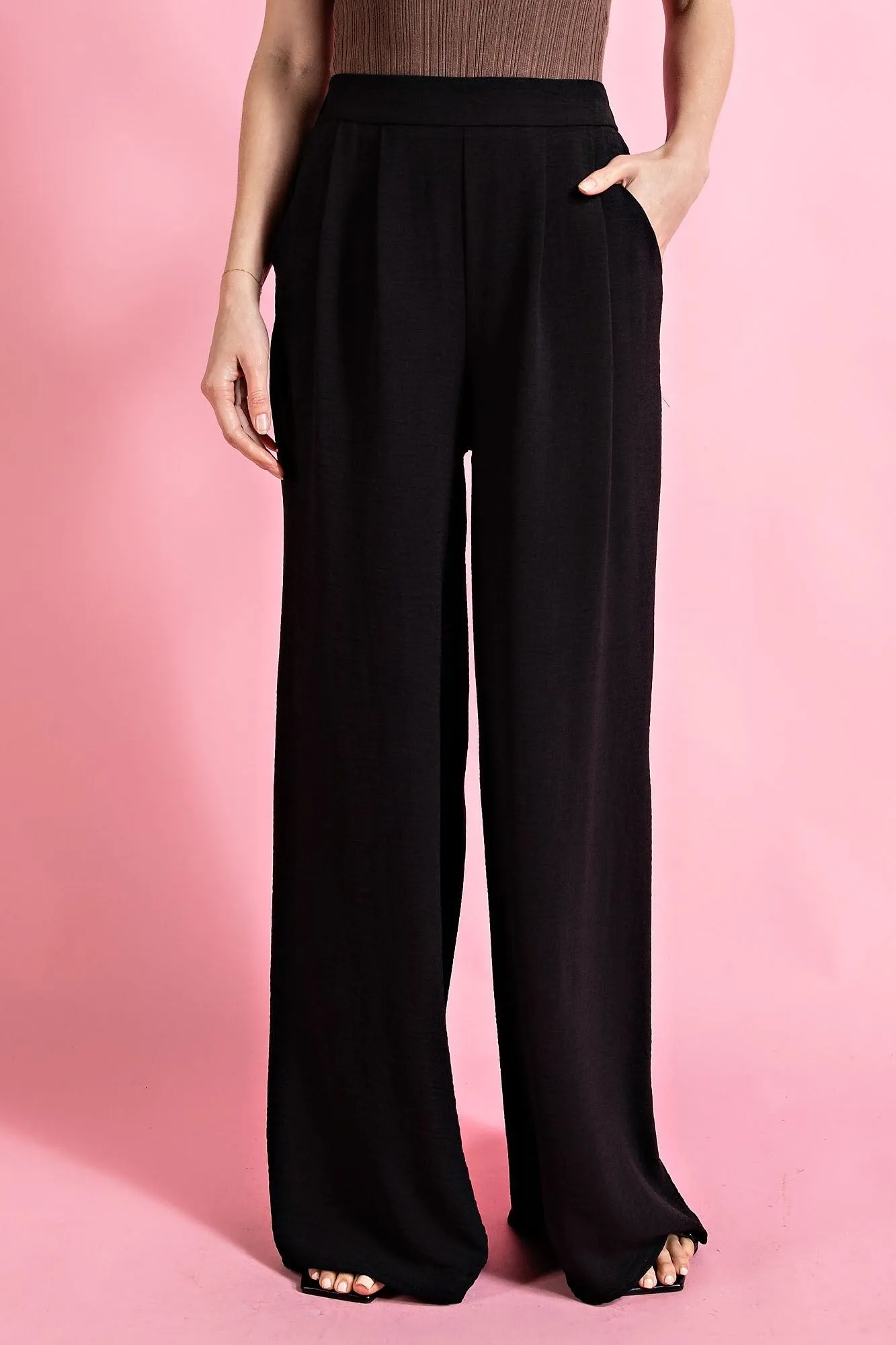 CURVY BLACK MILANO PANTS