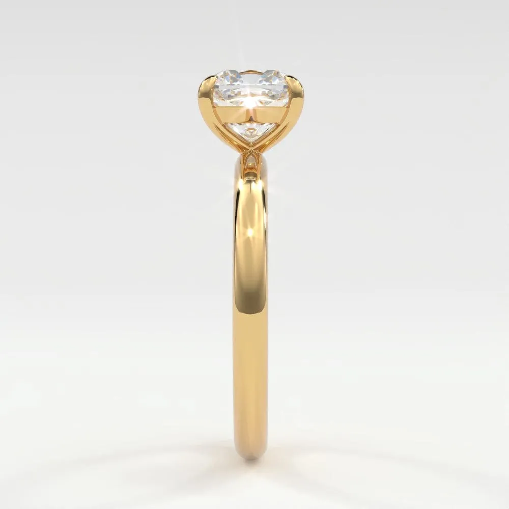 Cushion Cut Diamond Solitaire Band