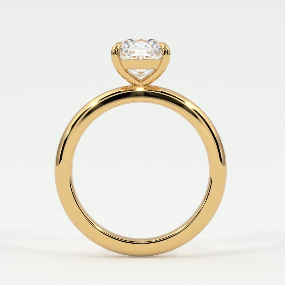 Cushion Cut Diamond Solitaire Band