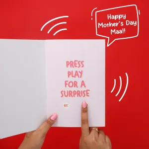 Custom Audio Card for New Mom - Mother's Day Edition