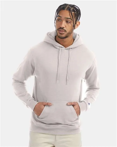 Custom Embroidered - Champion - Powerblend® Hooded Sweatshirt - Black - S700