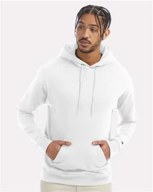 Custom Embroidered - Champion - Powerblend® Hooded Sweatshirt - White - S700