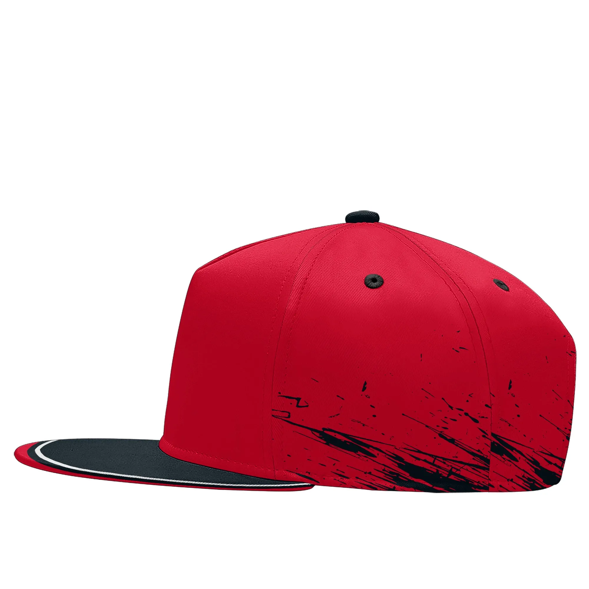 Custom Red Blue Houston Hat Sport Design Cap Stitched Adjustable Personalized PR067B-D020261-12