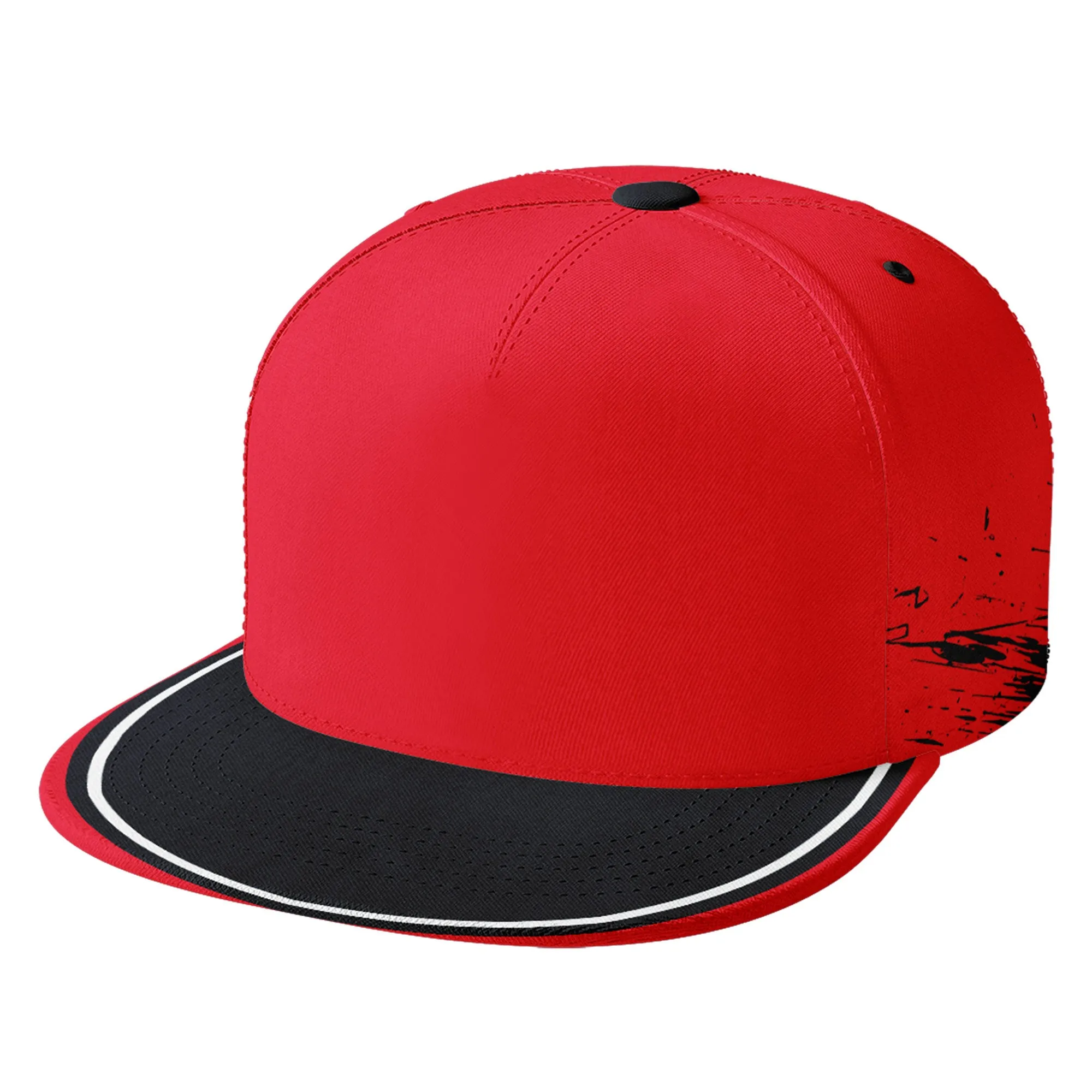 Custom Red Blue Houston Hat Sport Design Cap Stitched Adjustable Personalized PR067B-D020261-12
