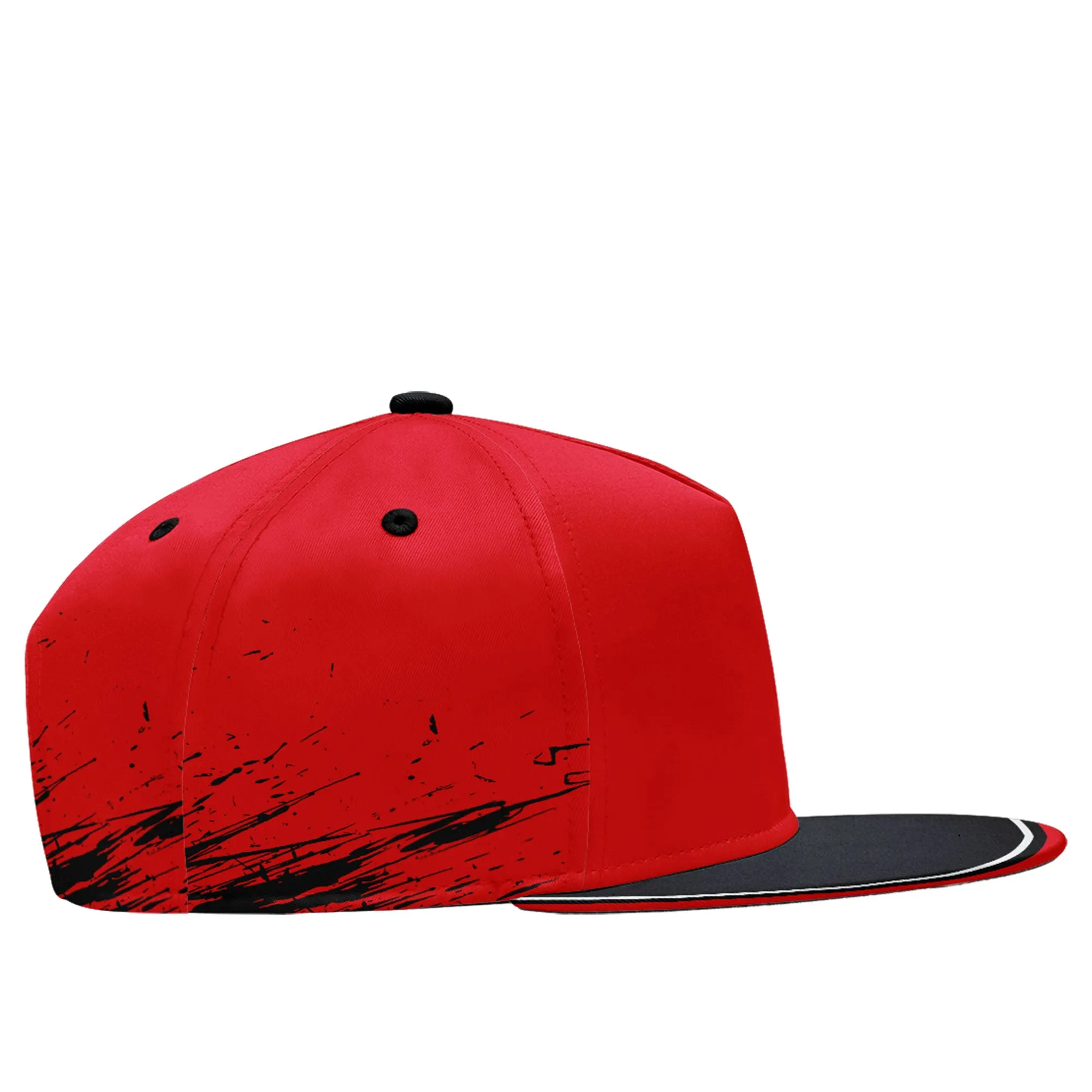 Custom Red Blue Houston Hat Sport Design Cap Stitched Adjustable Personalized PR067B-D020261-12