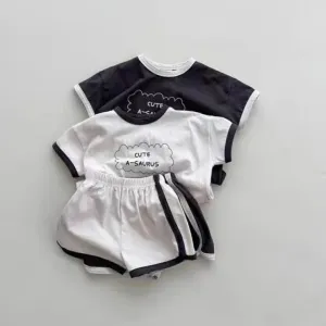 'CUTE A-SAURUS' Tee & Shorts Set
