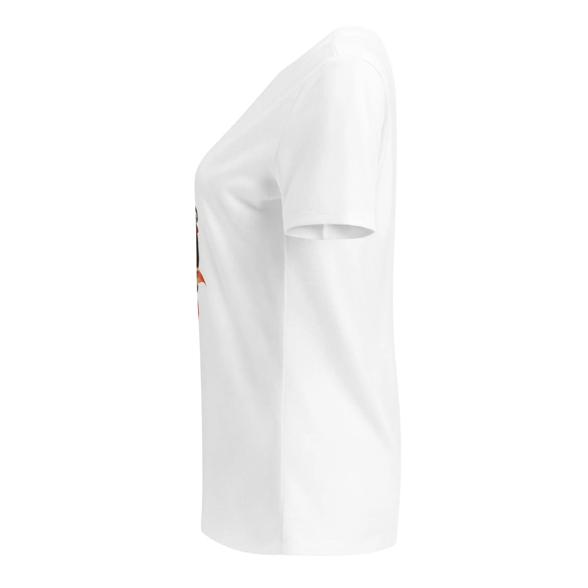 Cute Girl Vampire V-neck Tee