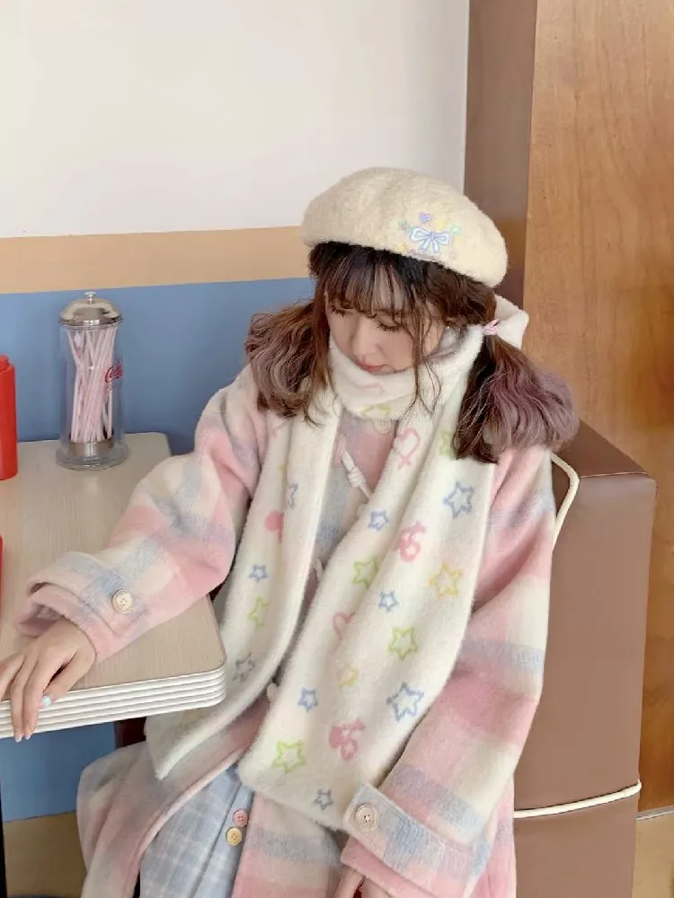 Cute Illustration Woolen Warm Scarf【s0000005274】