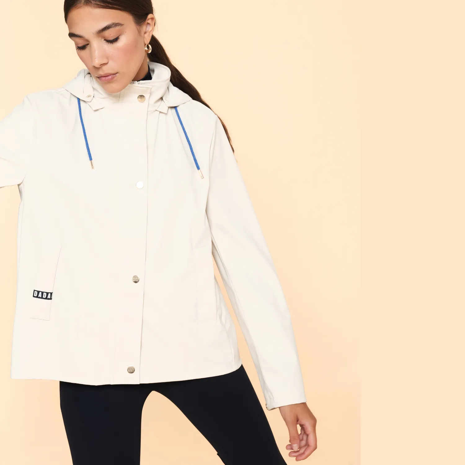 Dada Sport Tempo Ladies Rain Coat Airbag Compatible, Light Beige
