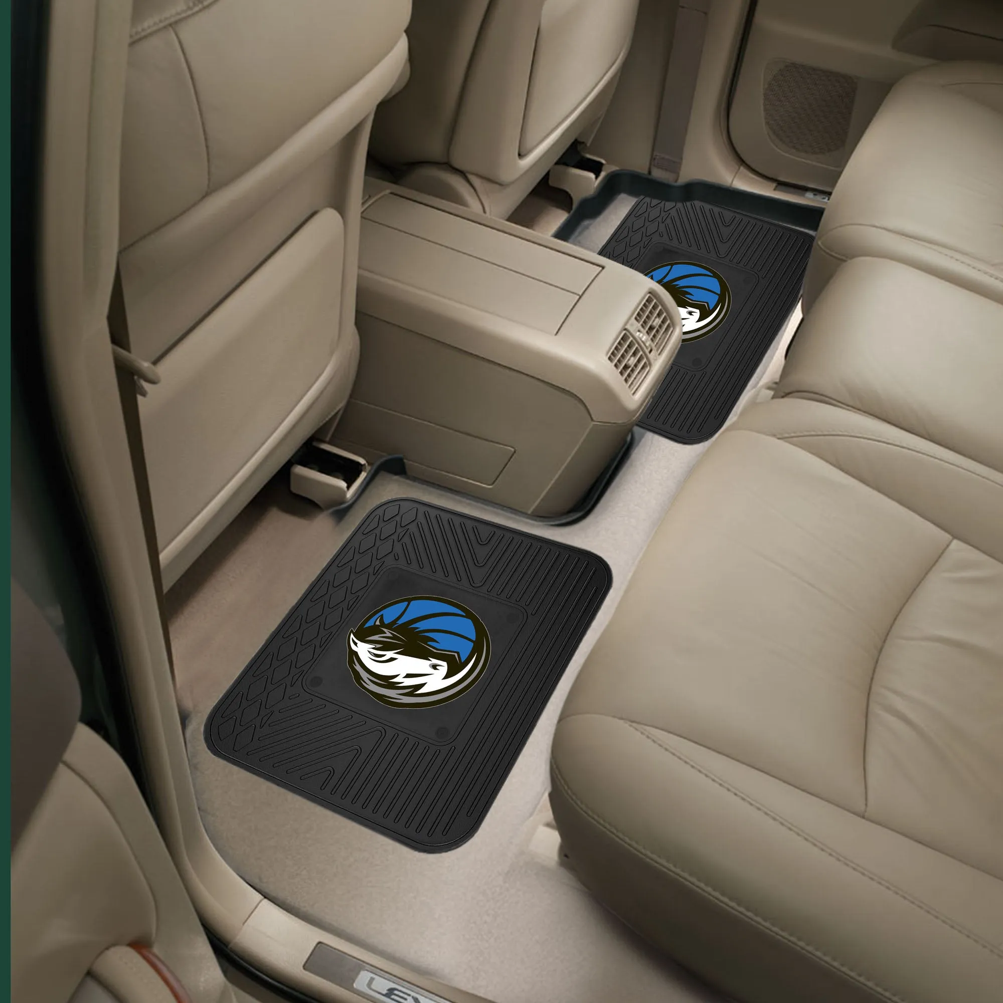 Dallas Mavericks Back Seat Car Utility Mats - 2 Piece Set