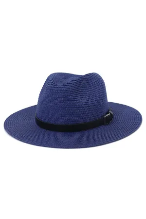 DANDY BELT STRAW FLOPPY PANAMA HAT
