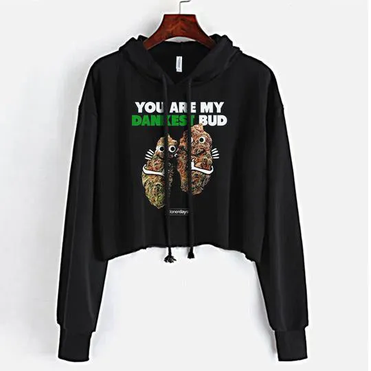 Dankest Bud Crop top Hoodie