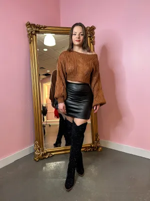 Danna Leather Skirt
