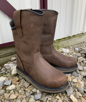 Danner Men's Wellington 11" Brown Waterproof And Slip Resistant Wedge Work Boots 12562
