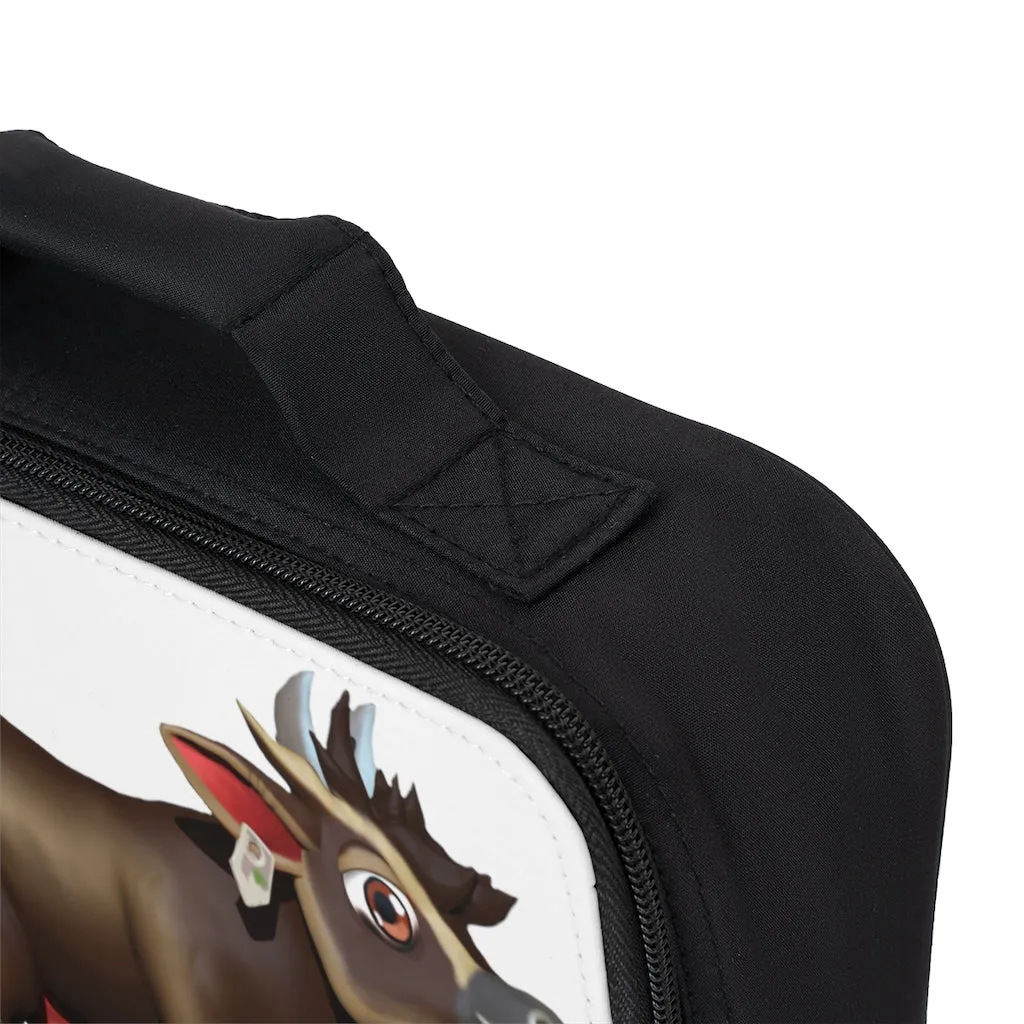 Dark Brown Cow Lunch Bag