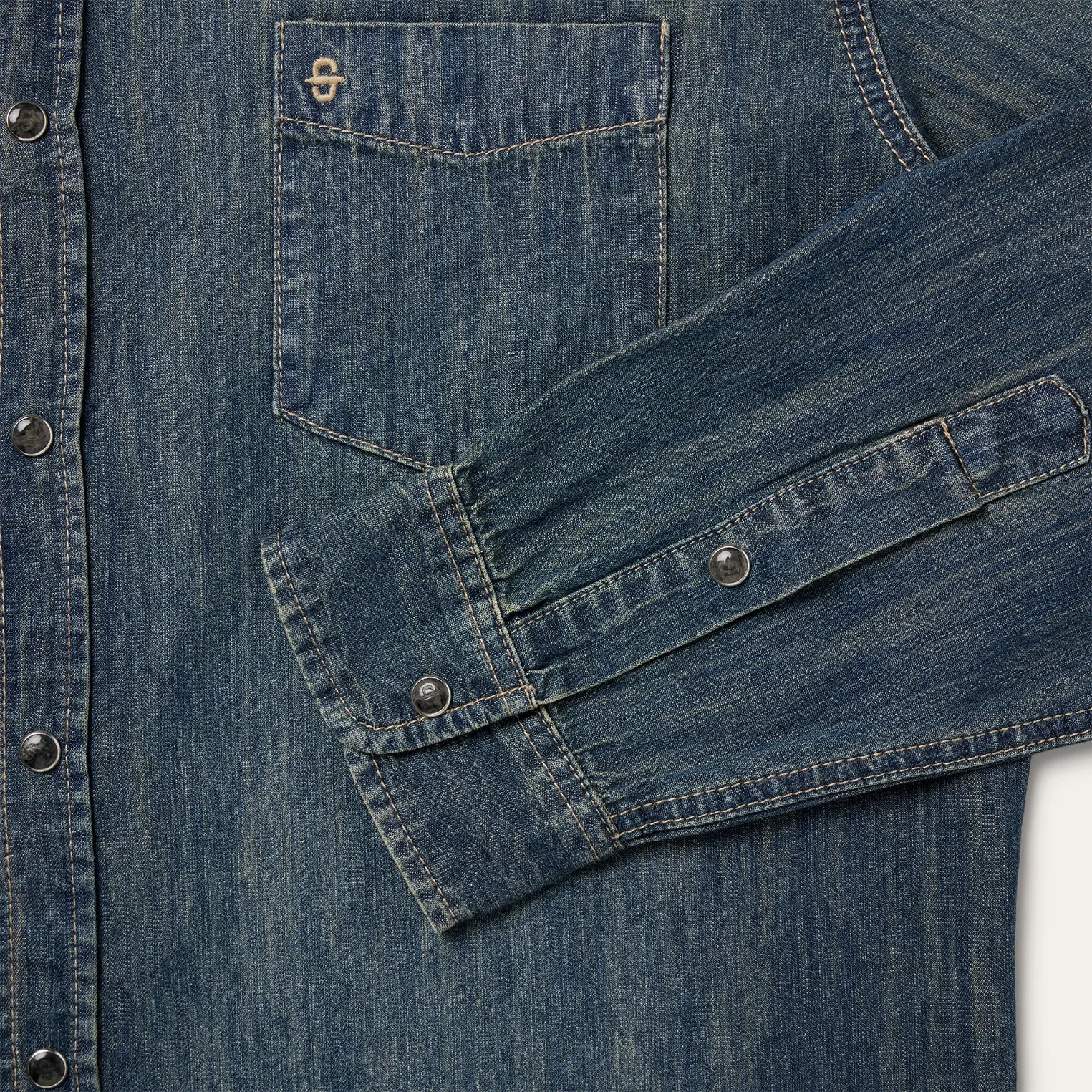 Dark Denim Western Shirt