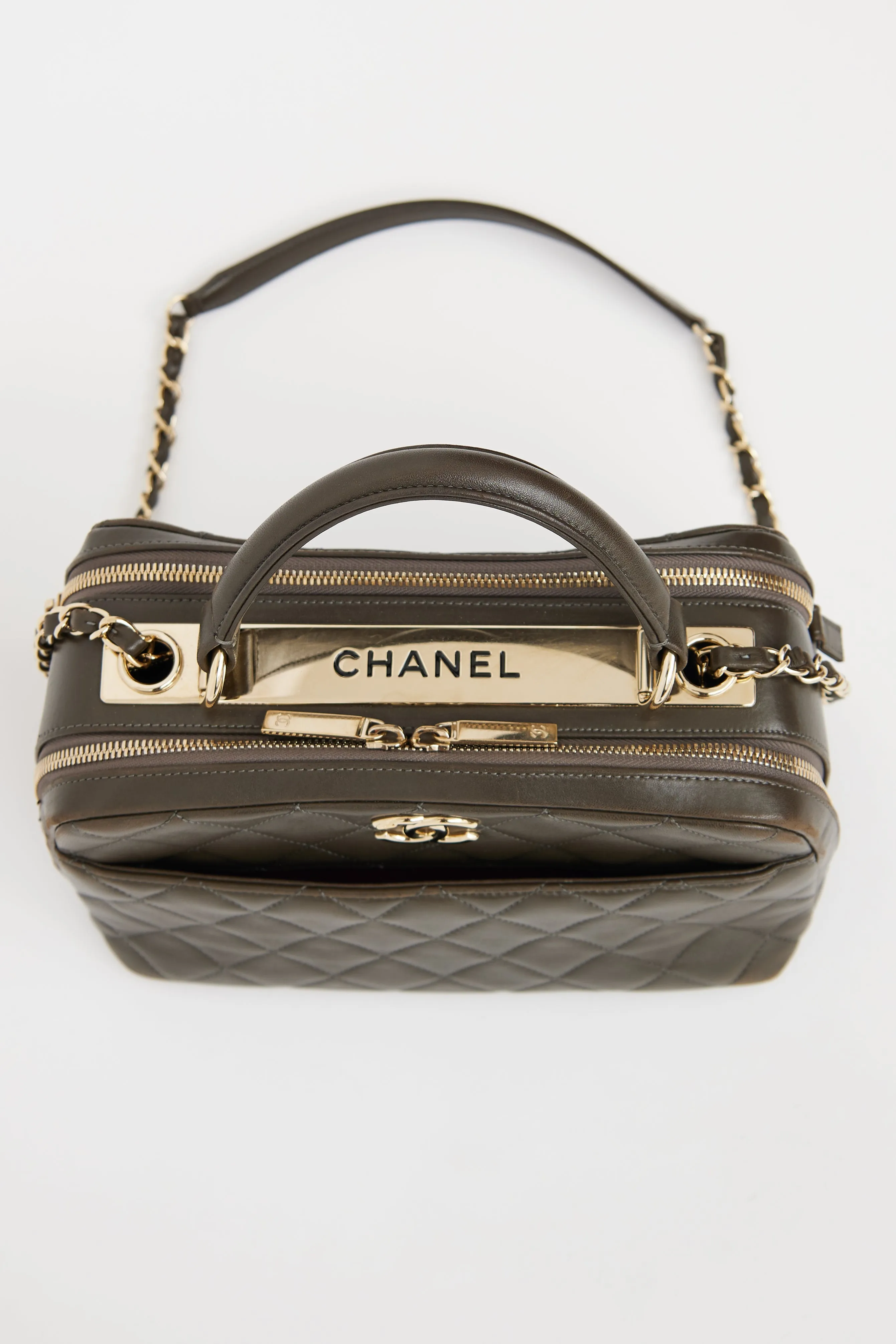 Dark Khaki Trendy CC Bowling Bag