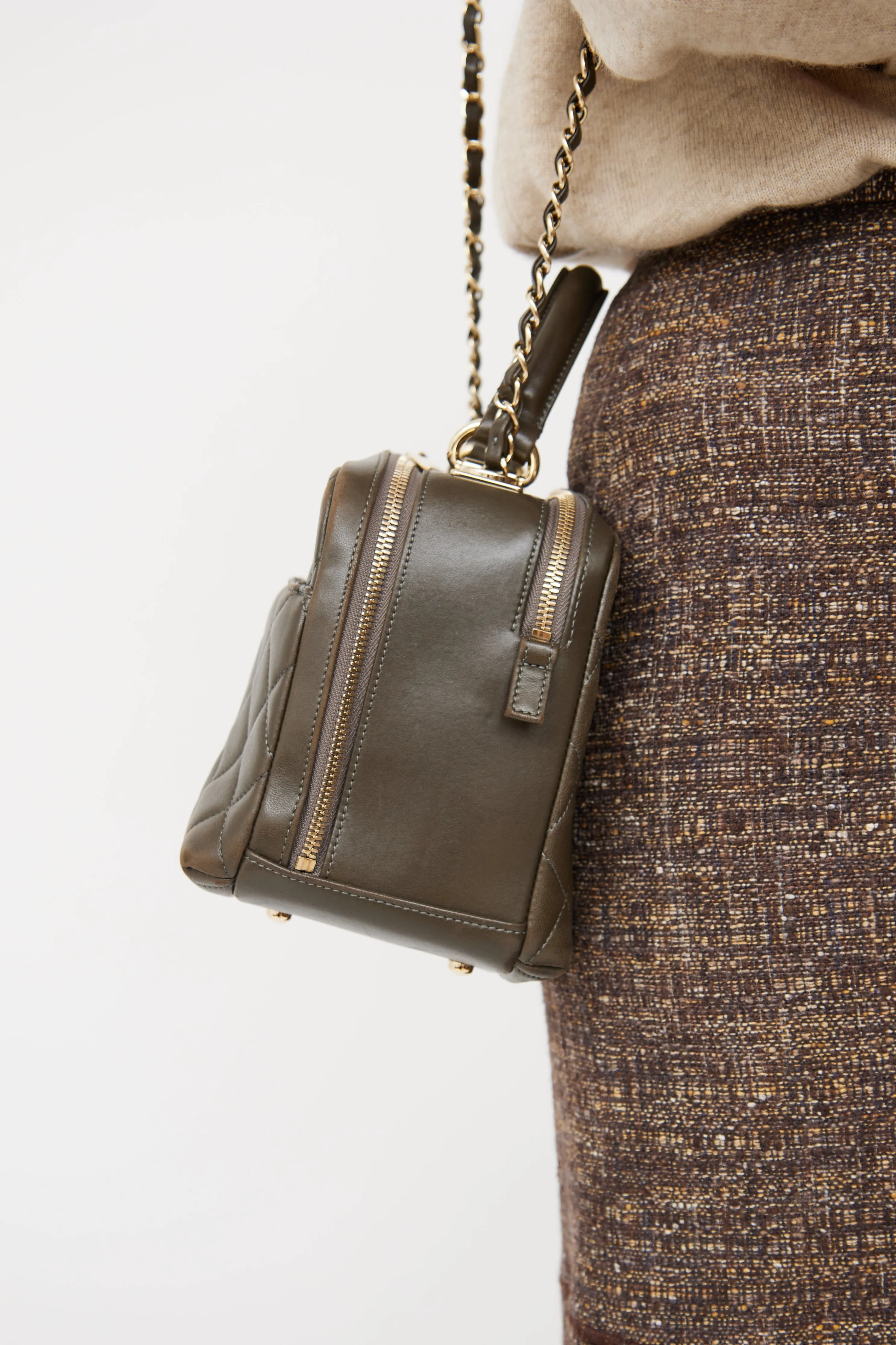 Dark Khaki Trendy CC Bowling Bag