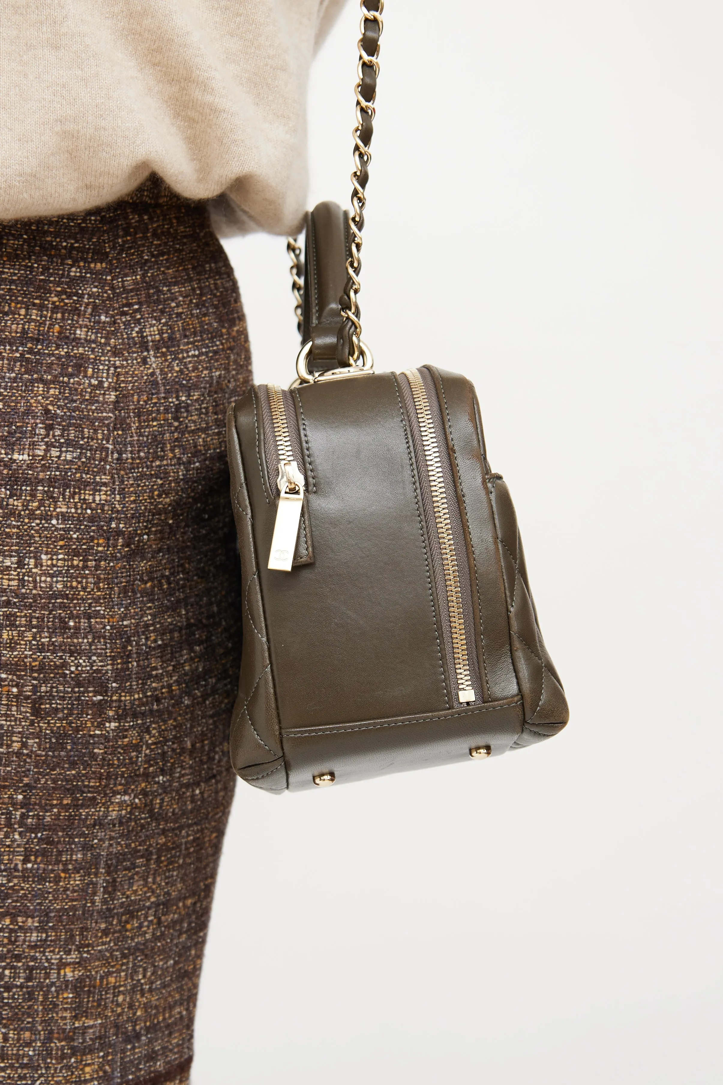 Dark Khaki Trendy CC Bowling Bag